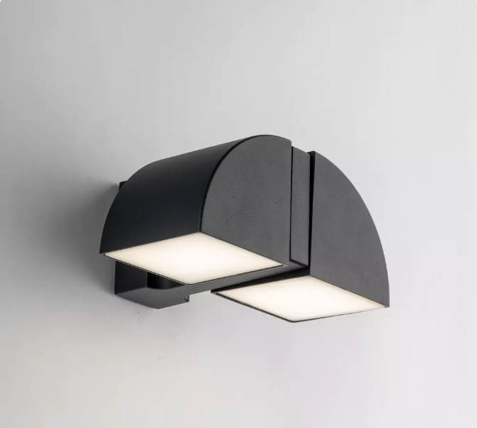 Applique per esterno in alluminio antracite IP44 led integrato 4000°k 8W 840 lm IDEM Applique per esterno in alluminio antracite IP44 led integrato 4000°k 8W 840 lm IDEM